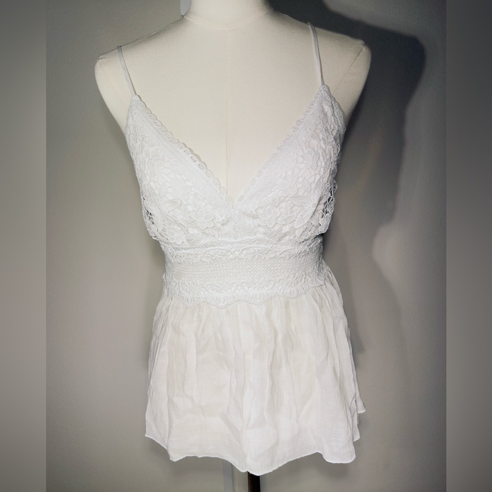 Rebellion Small Boho Chic Babydoll Y2K Crochet Coquette Fairycore Cottagecore